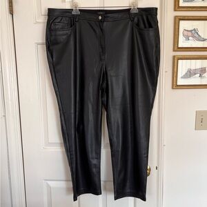 Halogen Faux Leather Pants Size 20W